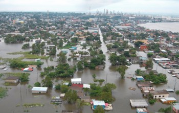 Enchente em Minatitlán, México. Foto: Galina/Wikipedia