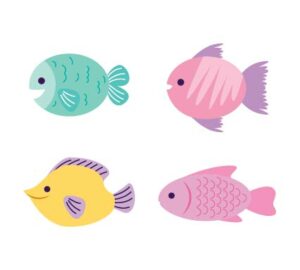 Desenhos de peixes podem deixar sua pescaria magnética ainda mais legal!