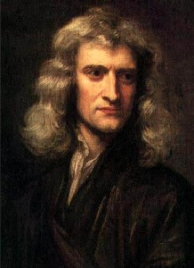 Isaac Newton (1642-1727) aos 46 anos de idade, obra de Godfrey Kneller, 1689. Fonte: Wikipedia.