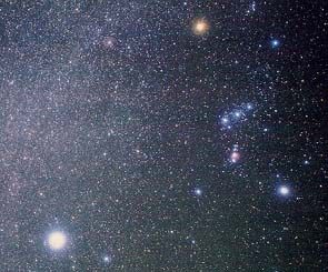 Constelações de Órion e Cão Maior. Planetário/RJ